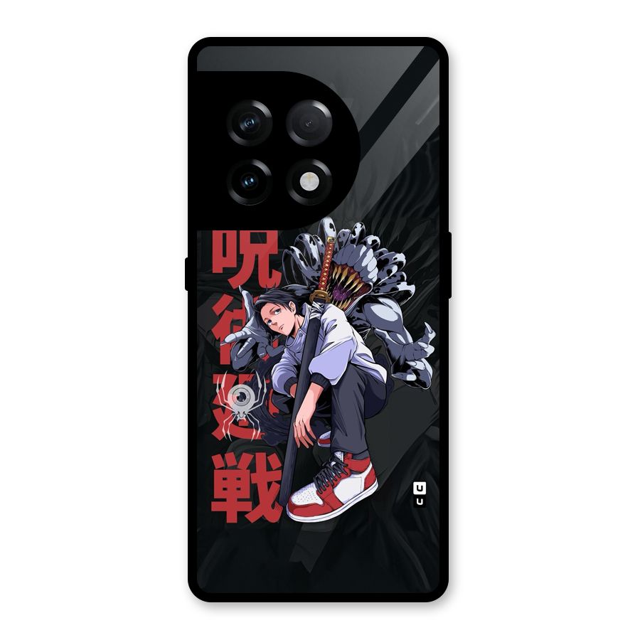 Yuta With Rika Glass Back Case for OnePlus 11R