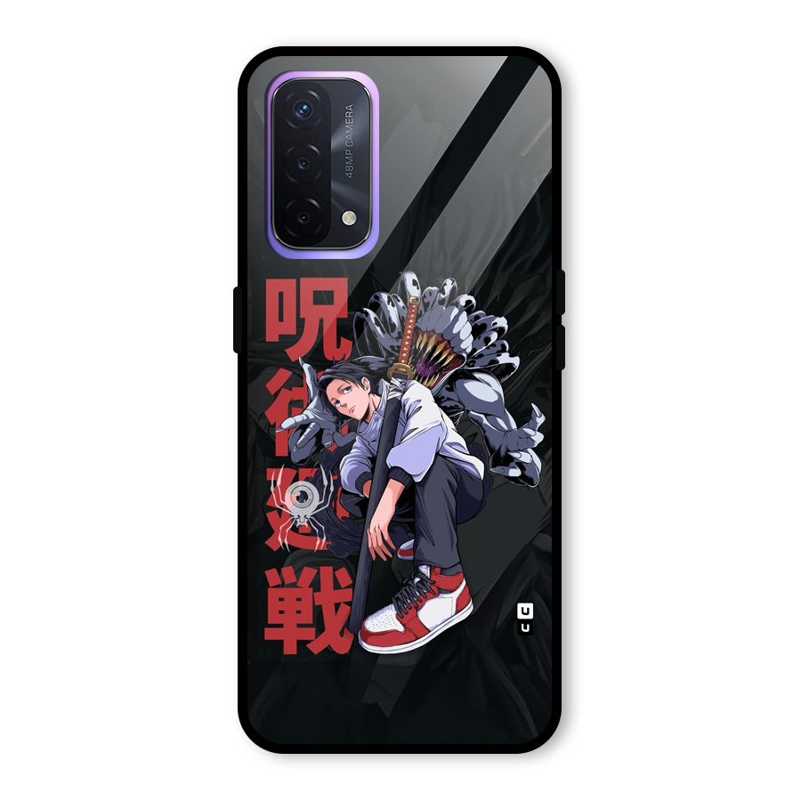 Yuta With Rika Glass Back Case for Oppo A74 5G