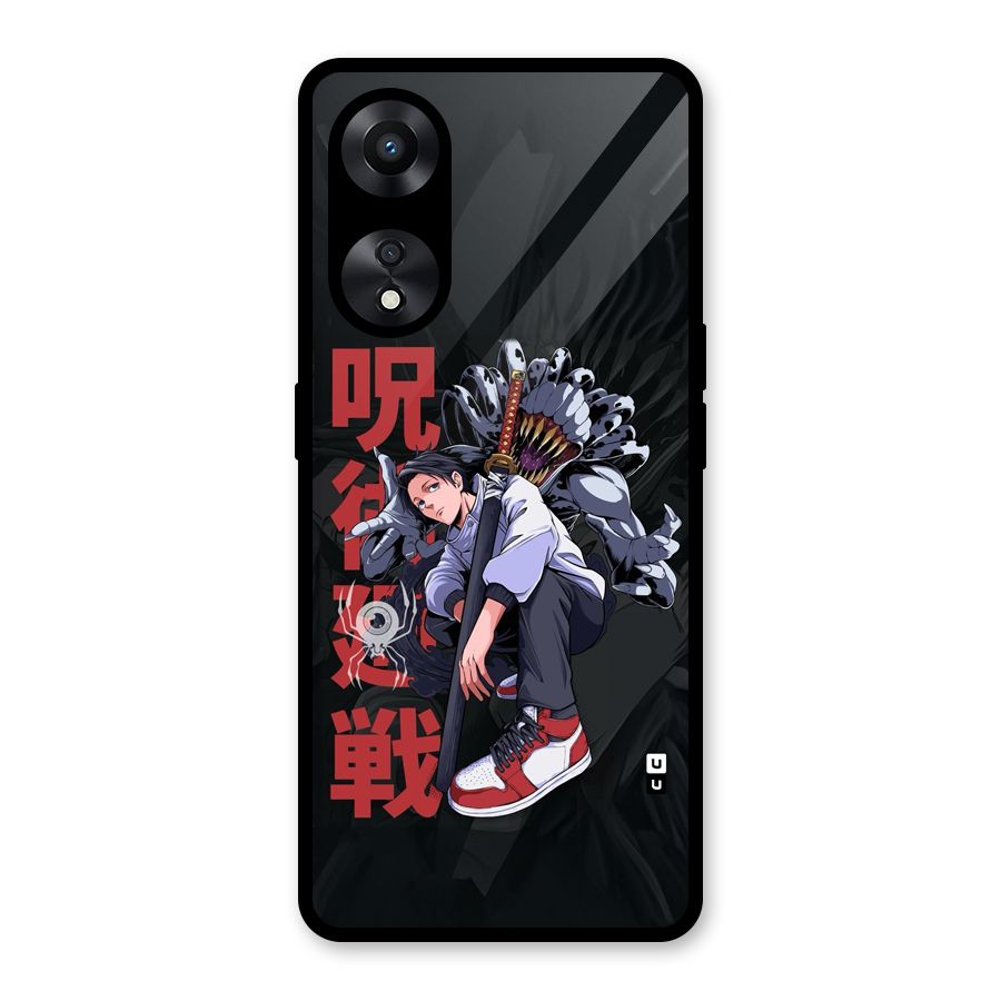 Yuta With Rika Glass Back Case for Oppo A78