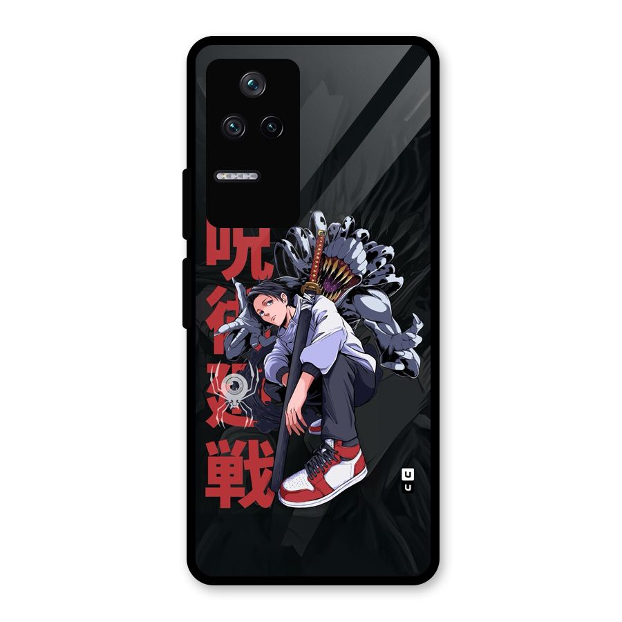 Yuta With Rika Glass Back Case for Poco F4 5G