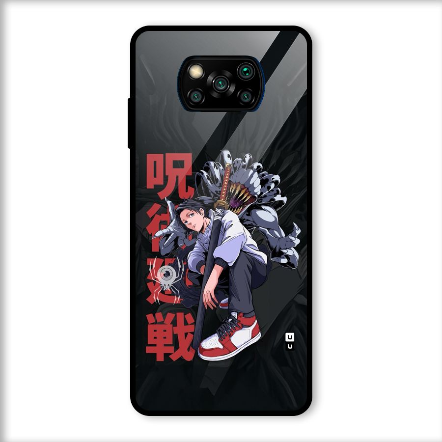 Yuta With Rika Glass Back Case for Poco X3