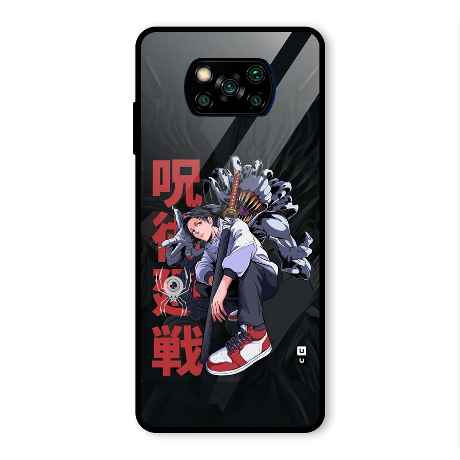Yuta With Rika Glass Back Case for Poco X3 Pro