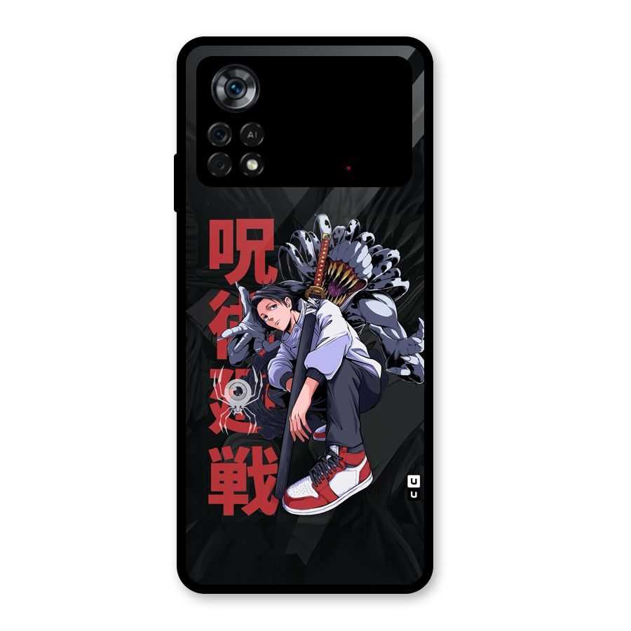 Yuta With Rika Glass Back Case for Poco X4 Pro 5G