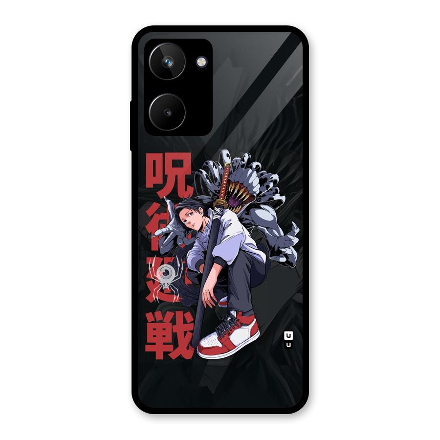 Yuta With Rika Glass Back Case for Realme 10