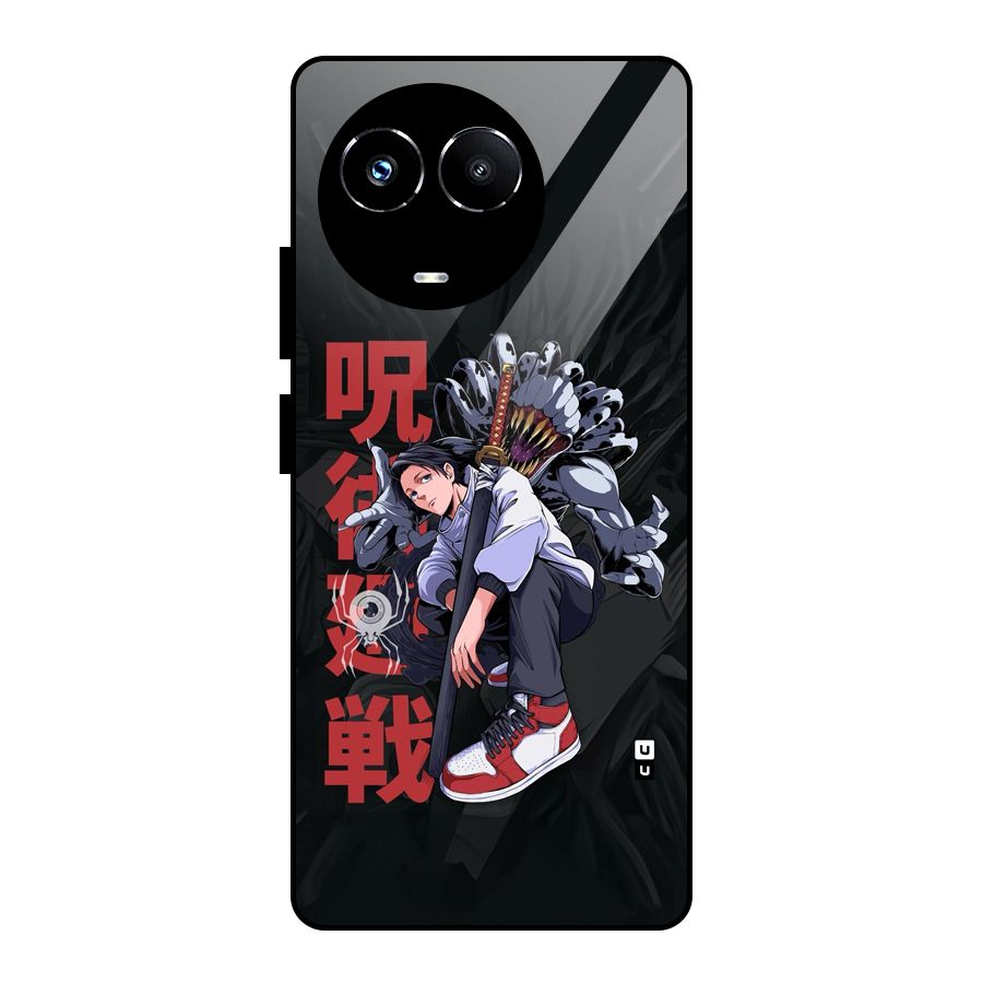 Yuta With Rika Glass Back Case for Realme 11X