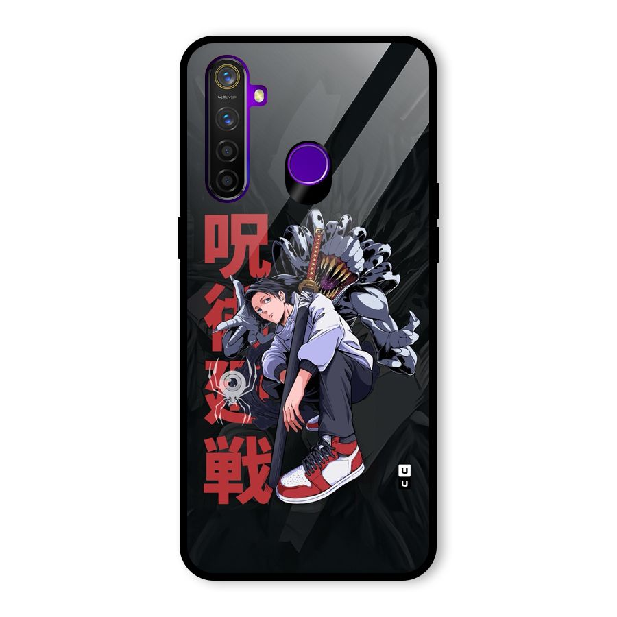 Yuta With Rika Glass Back Case for Realme 5 Pro