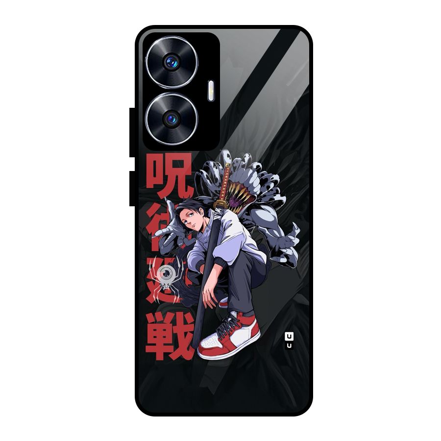 Yuta With Rika Glass Back Case for Realme Narzo N55