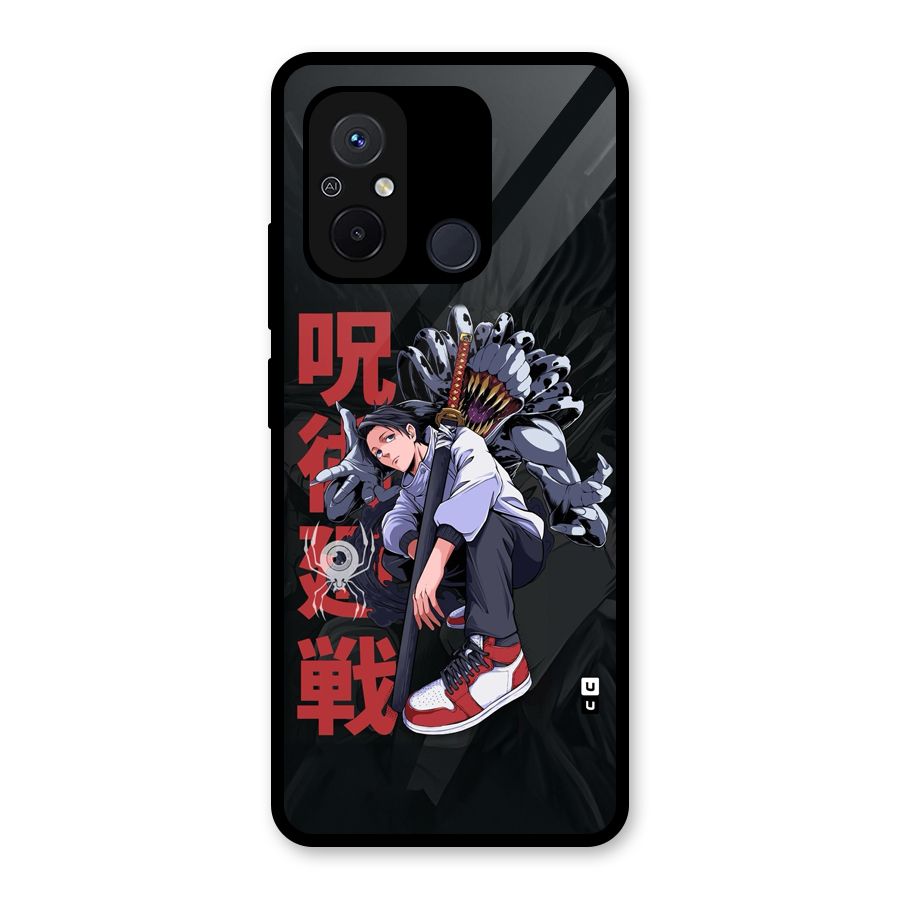 Yuta With Rika Glass Back Case for Redmi 12C