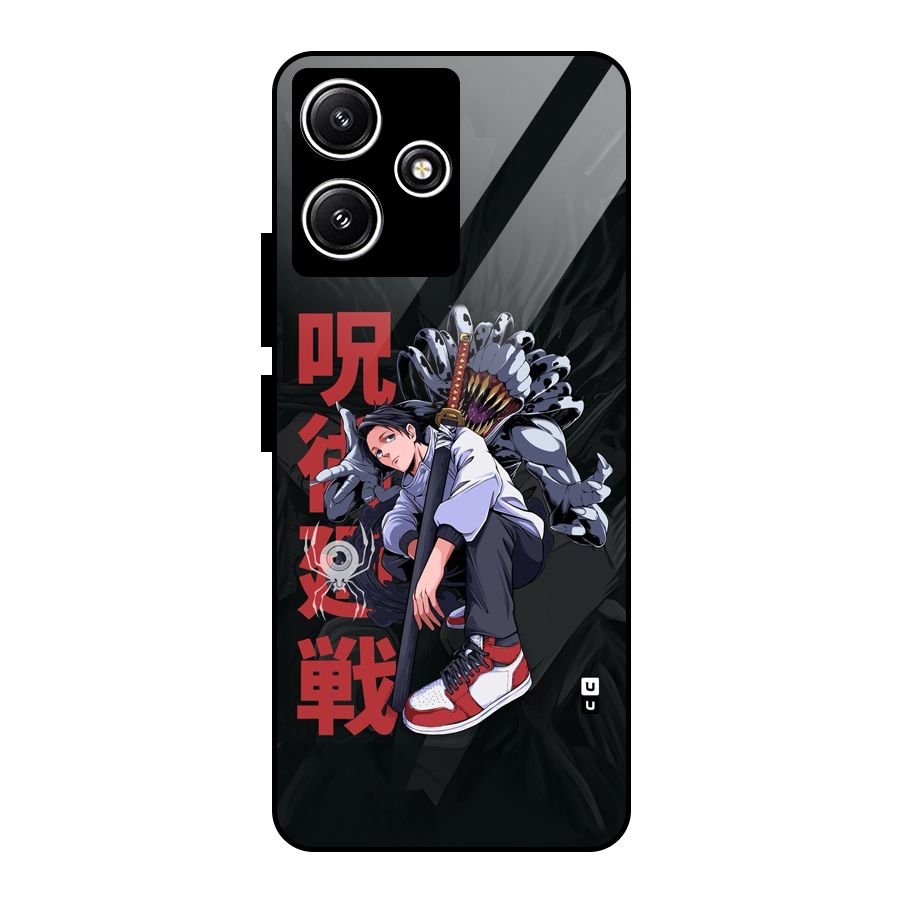 Yuta With Rika Glass Back Case for Redmi 12 5G