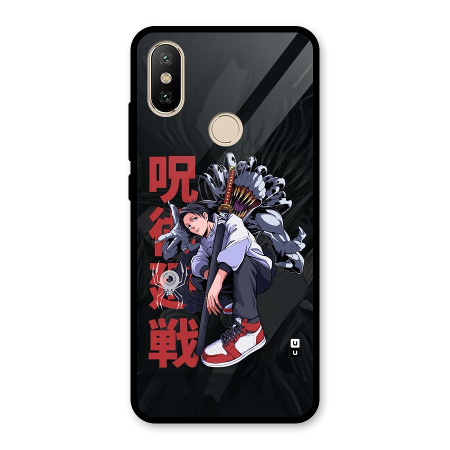 Yuta With Rika Glass Back Case for Redmi A2
