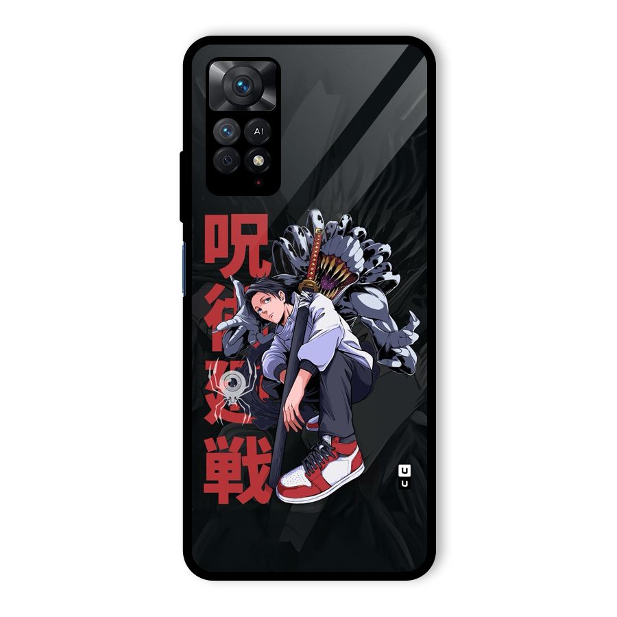 Yuta With Rika Glass Back Case for Redmi Note 11 Pro