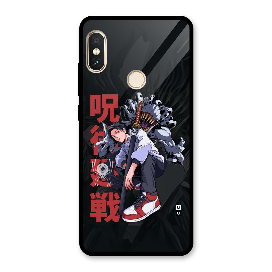 Yuta With Rika Glass Back Case for Redmi Note 5 Pro