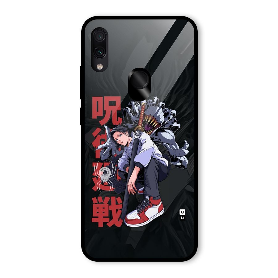 Yuta With Rika Glass Back Case for Redmi Note 7