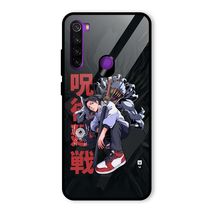 Yuta With Rika Glass Back Case for Redmi Note 8