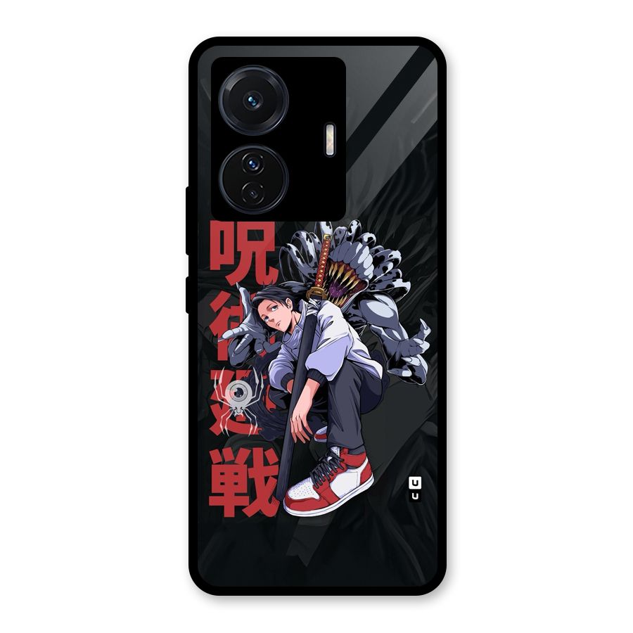 Yuta With Rika Glass Back Case for Vivo T1 Pro