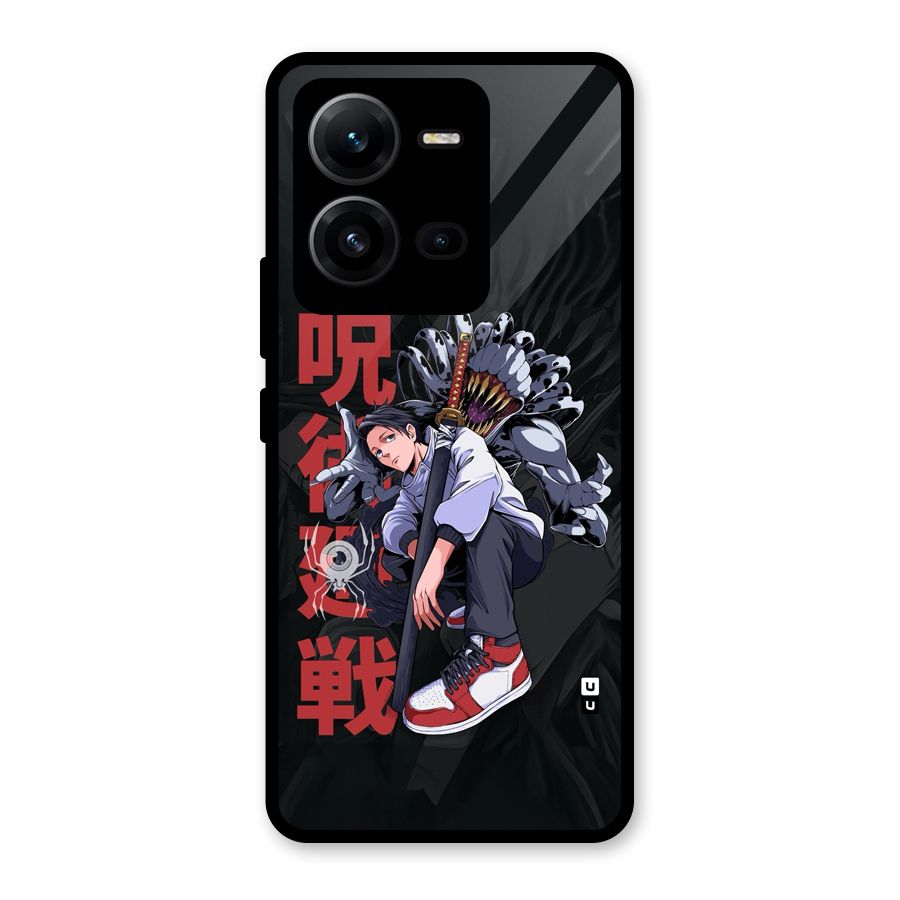 Yuta With Rika Glass Back Case for Vivo V25