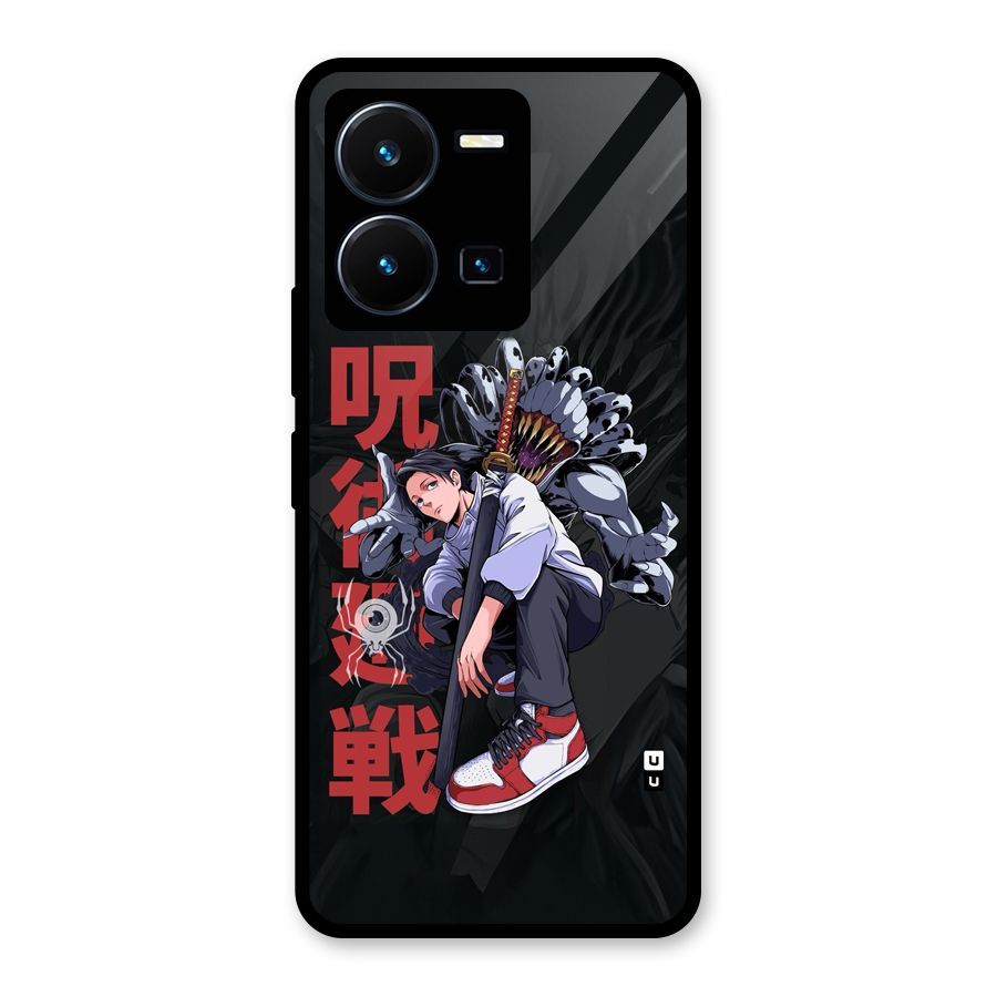 Yuta With Rika Glass Back Case for Vivo Y35