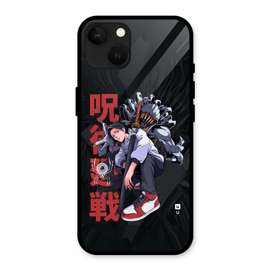 Yuta With Rika Glass Back Case for iPhone 13