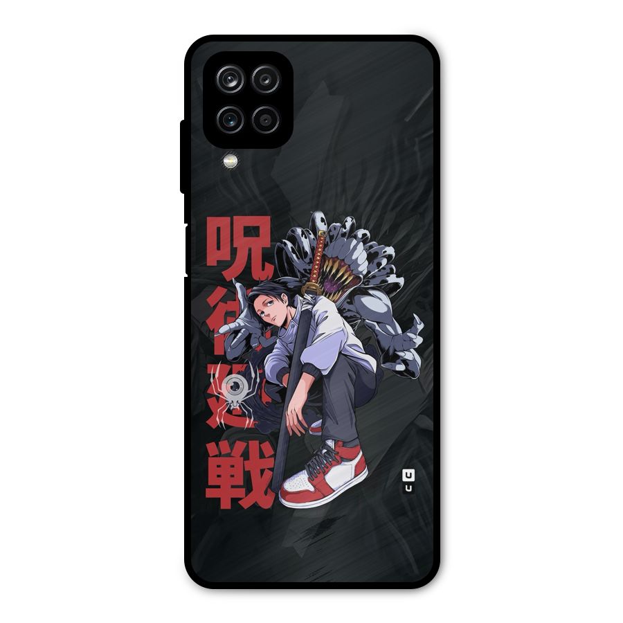 Yuta With Rika Metal Back Case for Galaxy A12