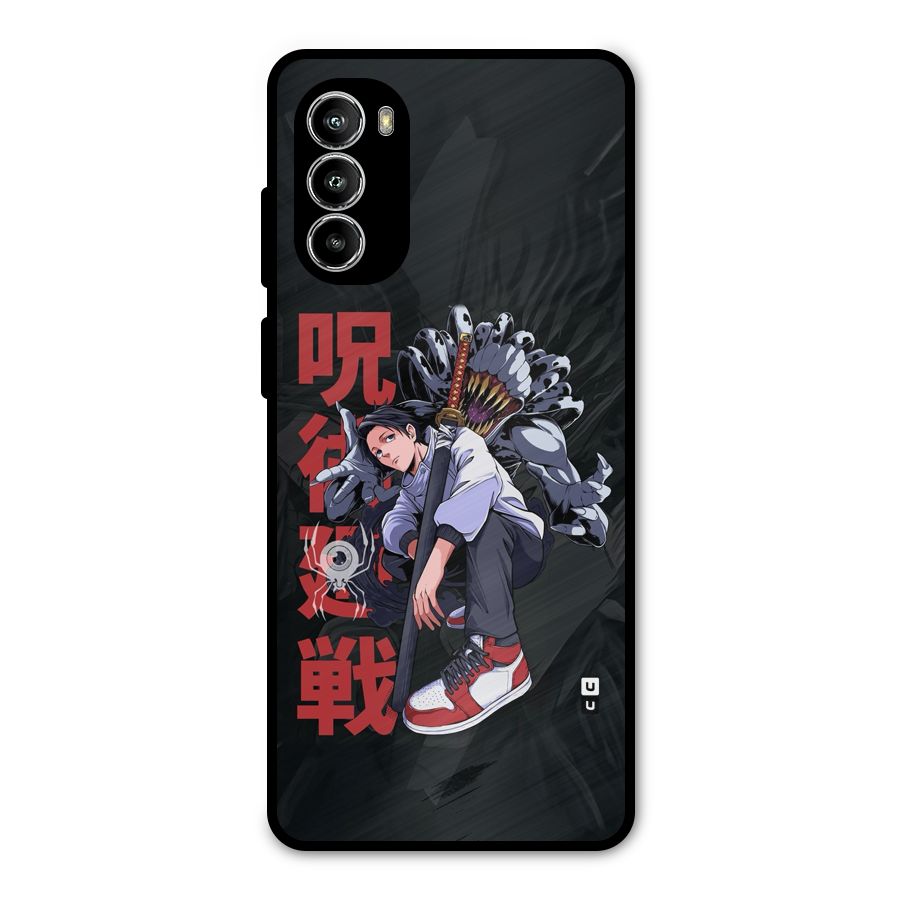 Yuta With Rika Metal Back Case for Moto G52