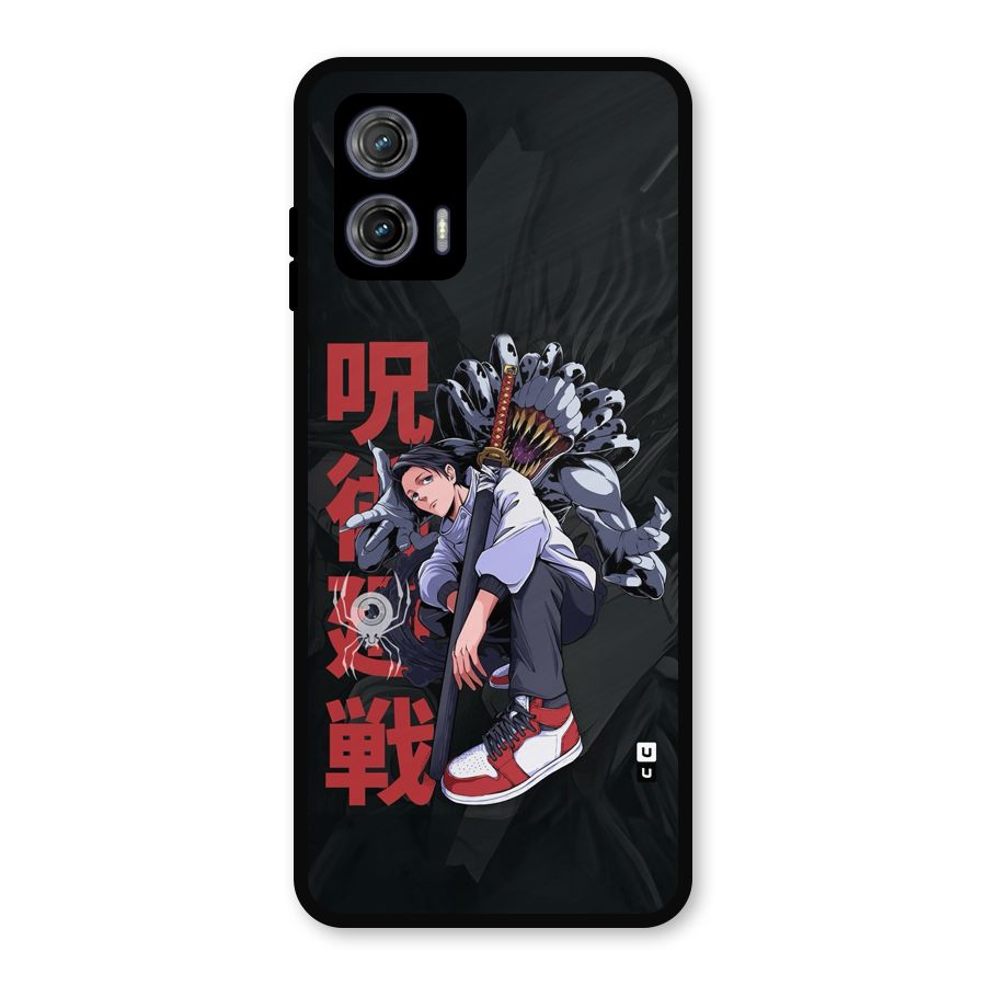 Yuta With Rika Metal Back Case for Moto G73