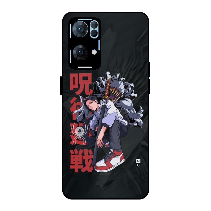 Yuta With Rika Metal Back Case for Oppo Reno7 Pro 5G