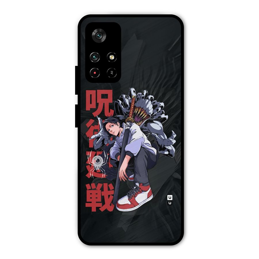 Yuta With Rika Metal Back Case for Poco M4 Pro 5G