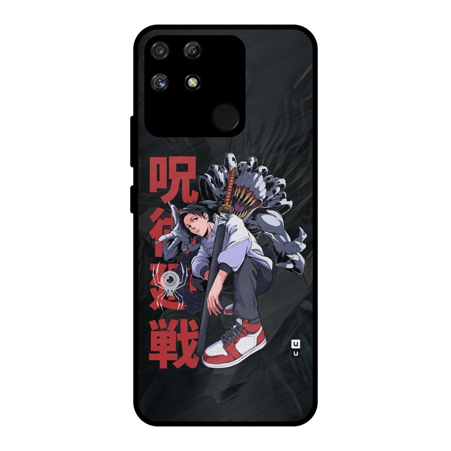Yuta With Rika Metal Back Case for Realme Narzo 50A