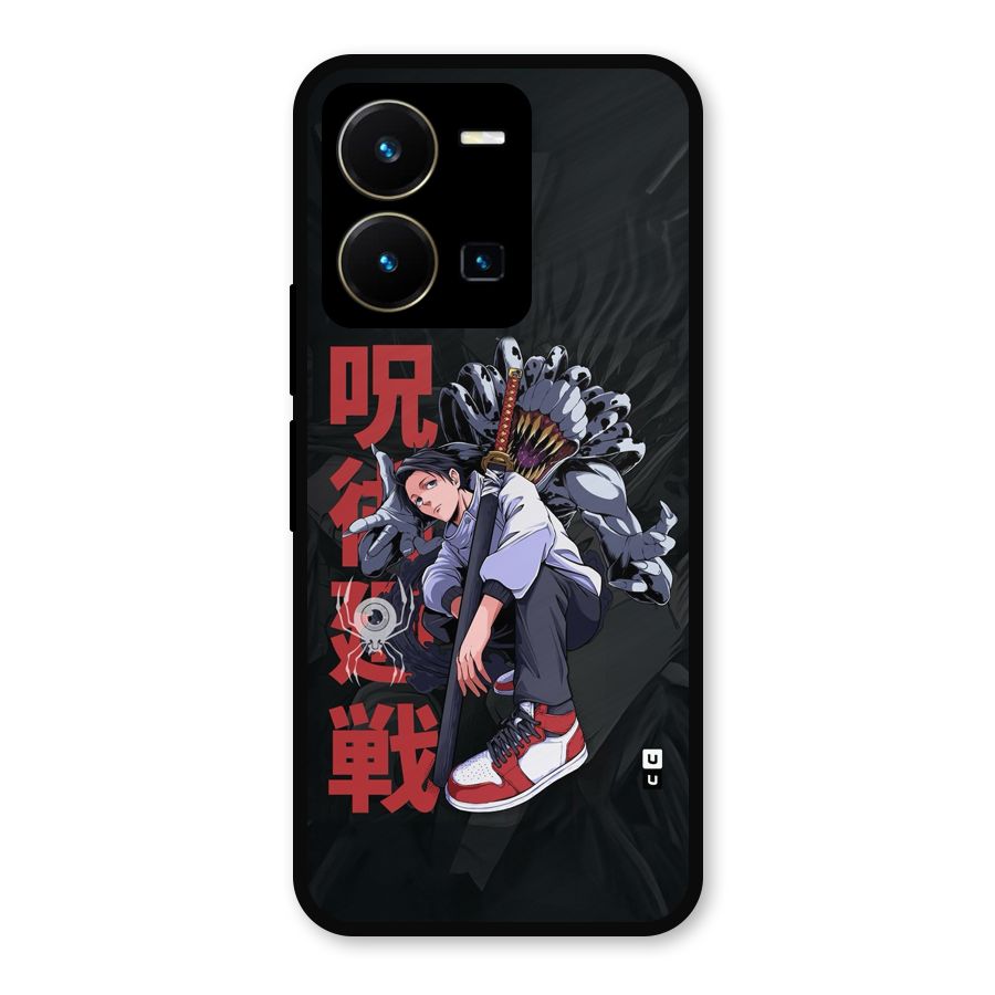 Yuta With Rika Metal Back Case for Vivo Y35