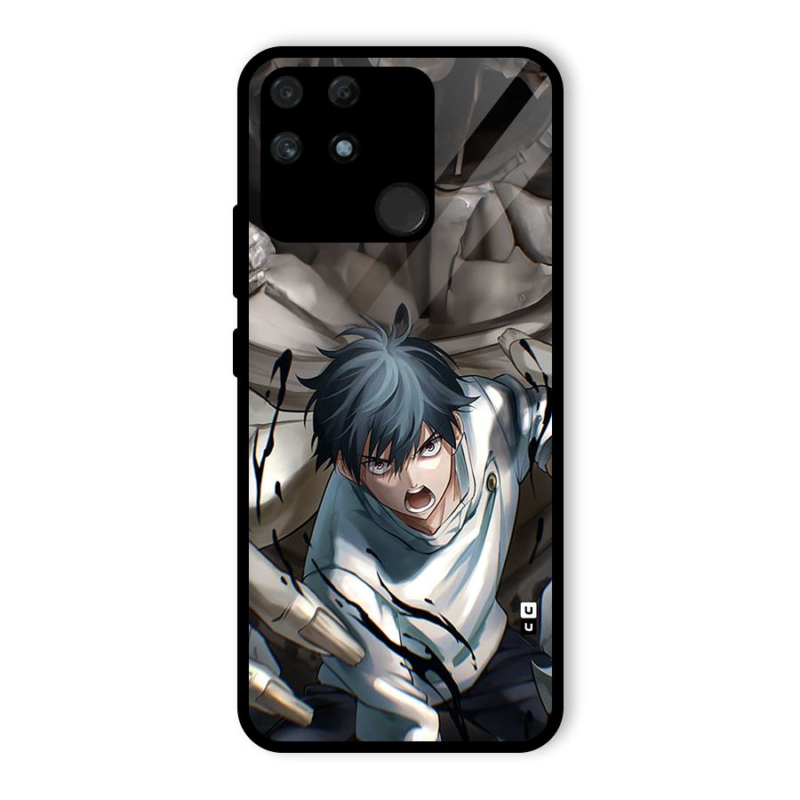 Yuta in the Battle Glass Back Case for Realme Narzo 50A