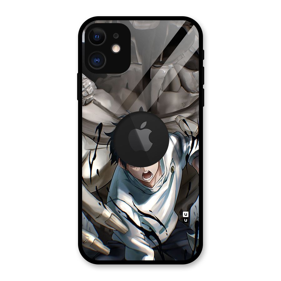 Yuta in the Battle Glass Back Case for iPhone 11 Logo Cut