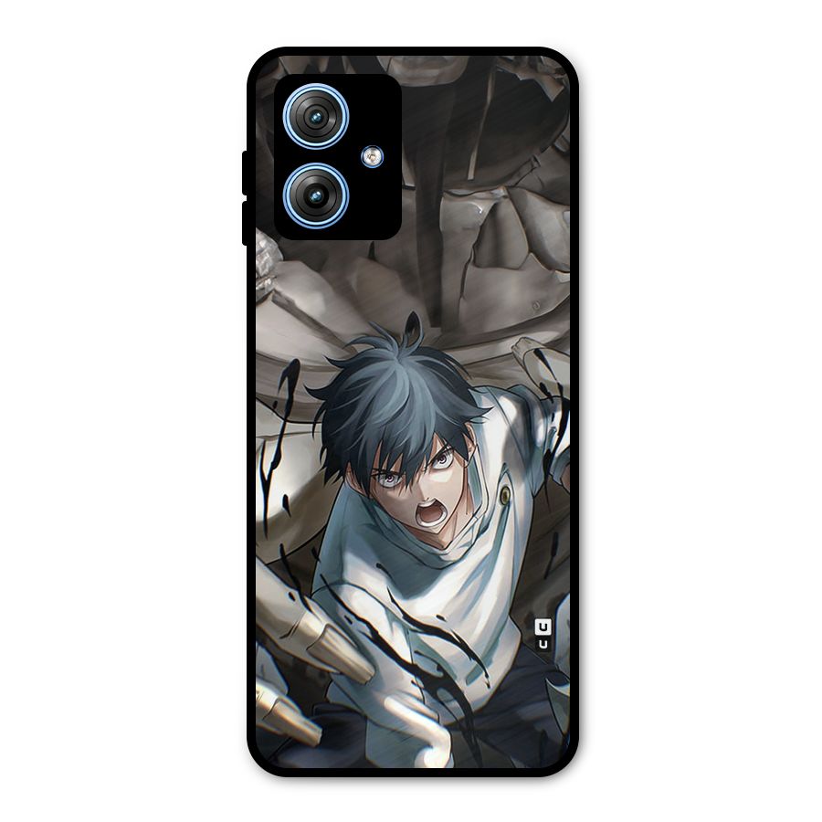 Yuta in the Battle Metal Back Case for Moto G54