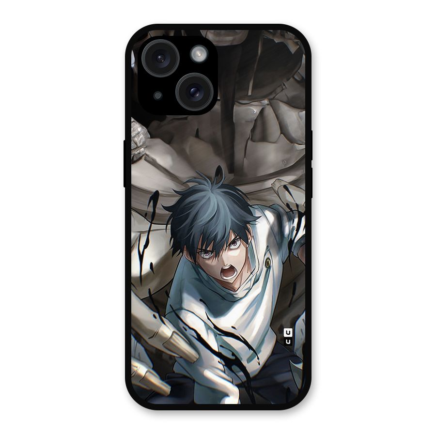 Yuta in the Battle Metal Back Case for iPhone 15