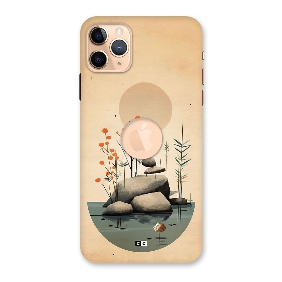 Zen Garden Back Case for iPhone 11 Pro Max Logo Cut