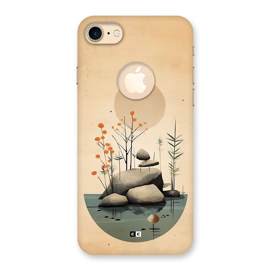 Zen Garden Back Case for iPhone 7 Logo Cut