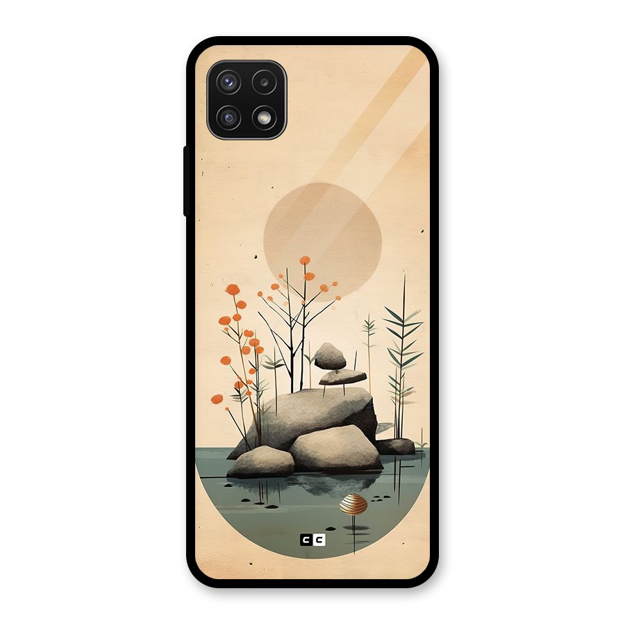Zen Garden Glass Back Case for Galaxy A22 5G
