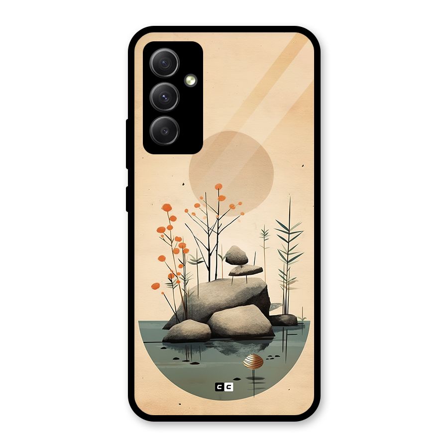 Zen Garden Glass Back Case for Galaxy A34