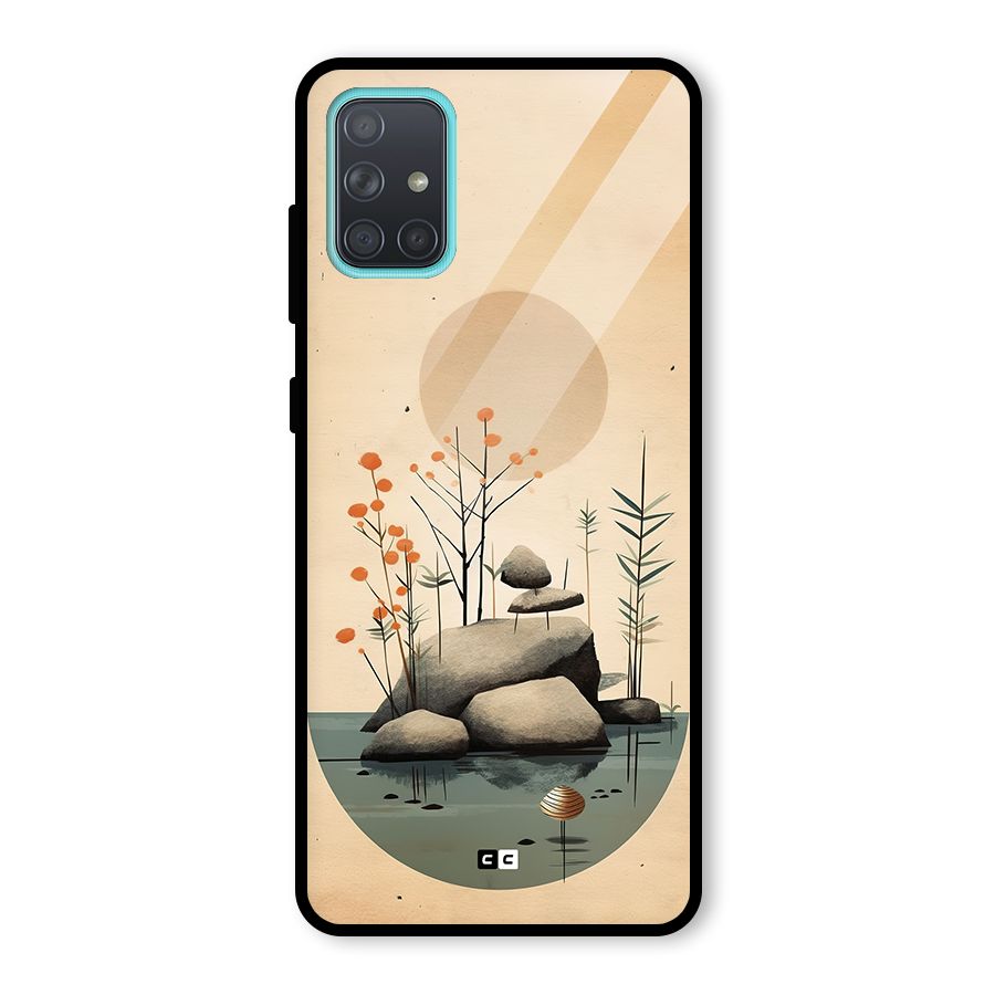 Zen Garden Glass Back Case for Galaxy A71
