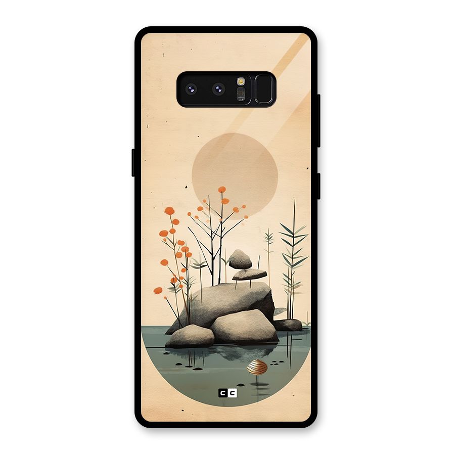 Zen Garden Glass Back Case for Galaxy Note 8