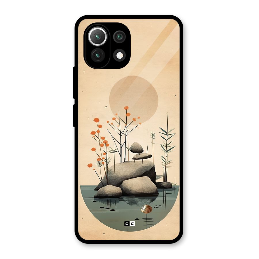 Zen Garden Glass Back Case for Mi 11 Lite