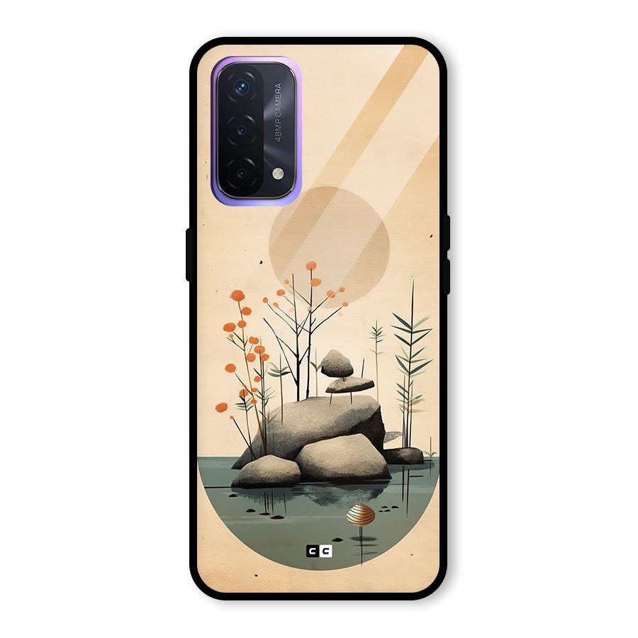 Zen Garden Glass Back Case for Oppo A74 5G