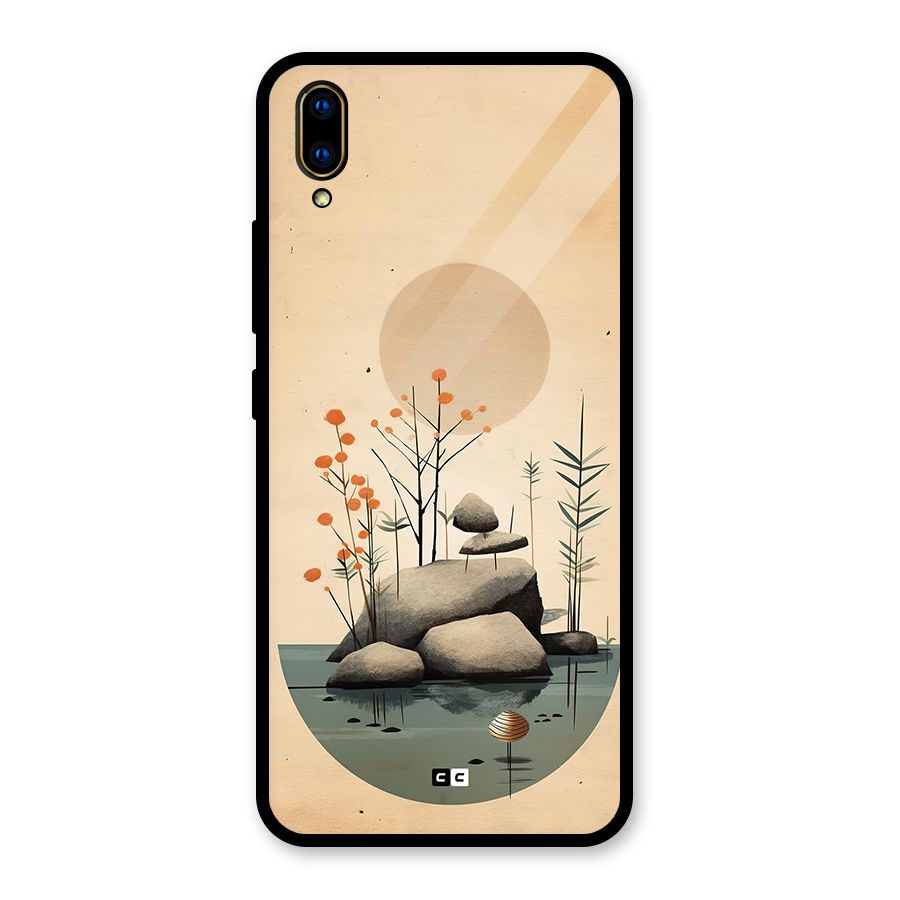 Zen Garden Glass Back Case for Vivo V11 Pro