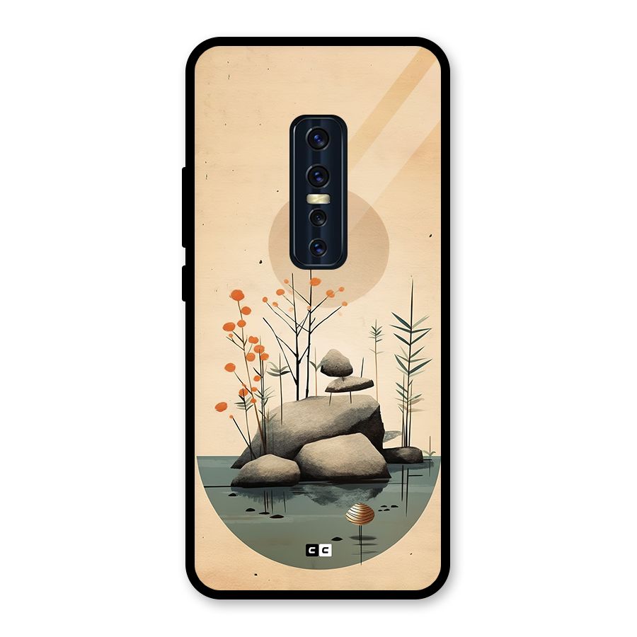 Zen Garden Glass Back Case for Vivo V17 Pro