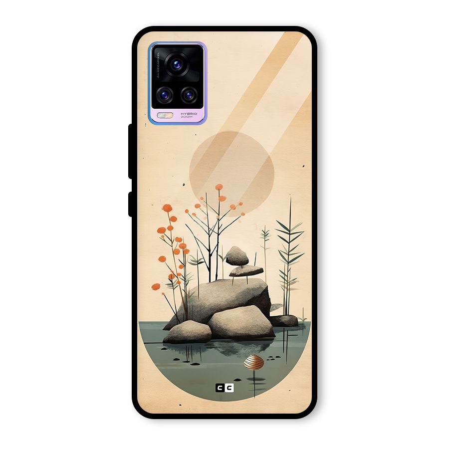 Zen Garden Glass Back Case for Vivo V20 Pro