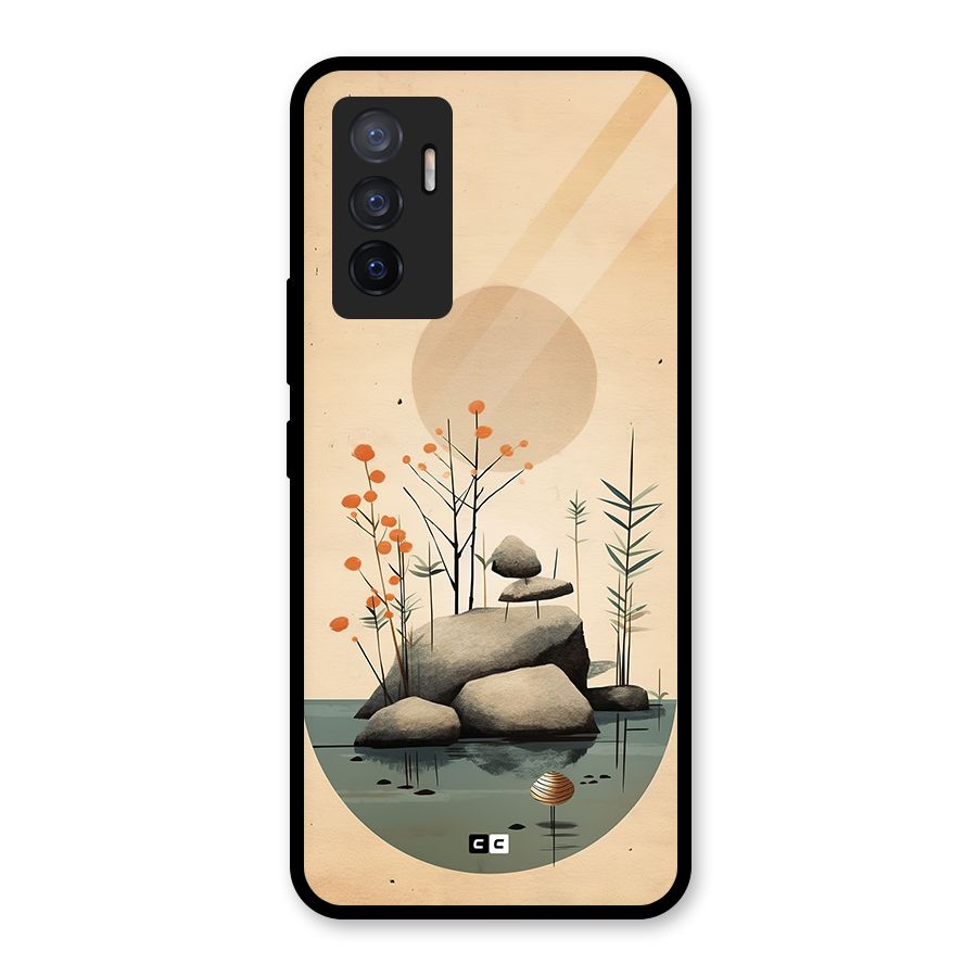 Zen Garden Glass Back Case for Vivo V23e