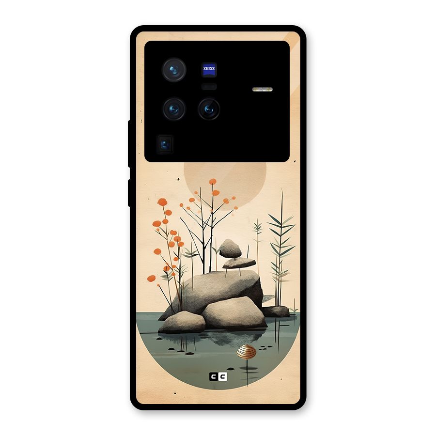 Zen Garden Glass Back Case for Vivo X80 Pro