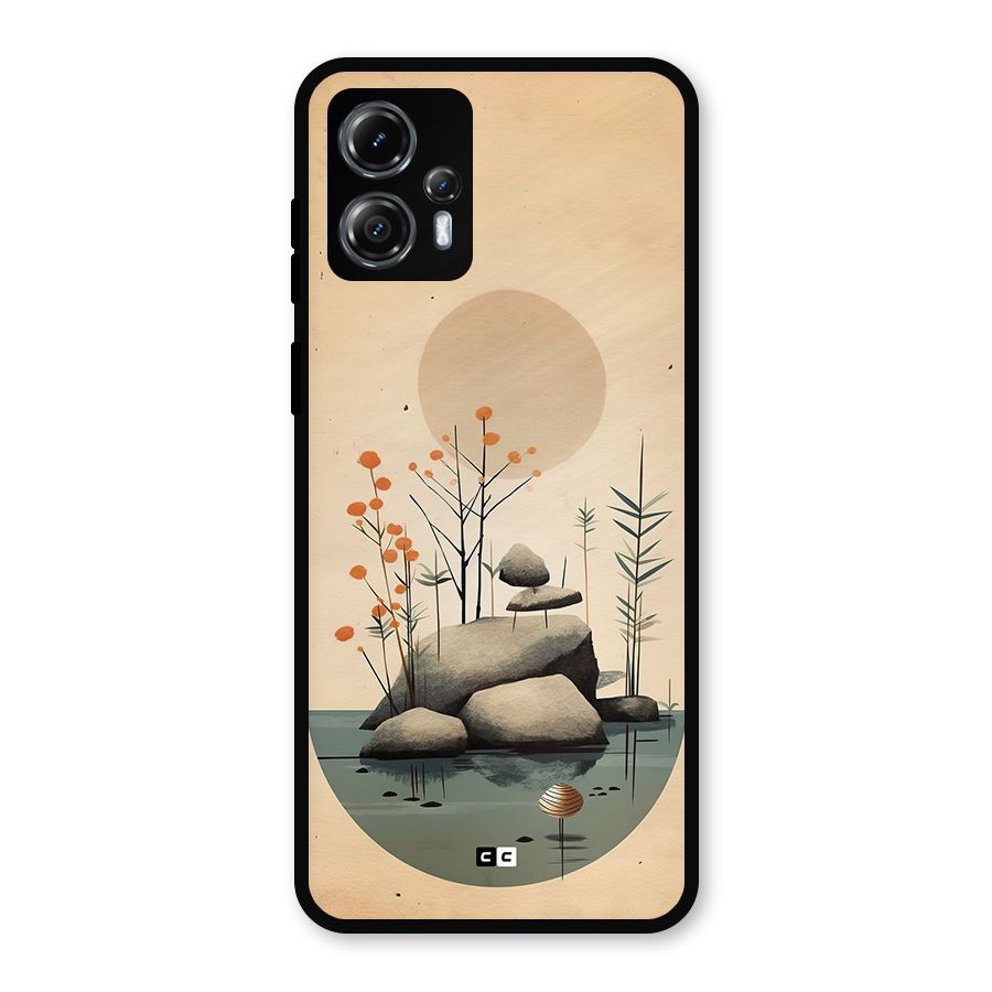 Zen Garden Metal Back Case for Moto G13
