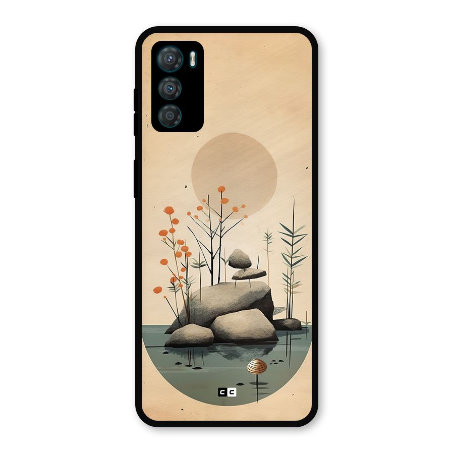 Zen Garden Metal Back Case for Moto G42