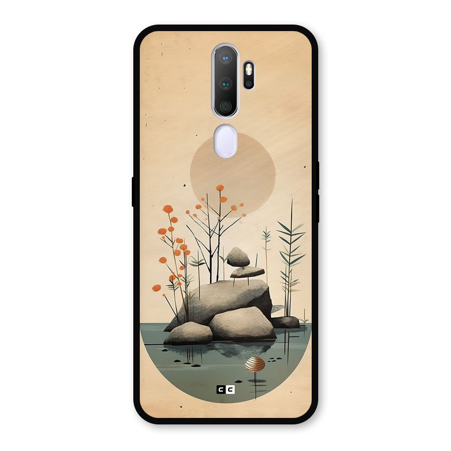 Zen Garden Metal Back Case for Oppo A5 (2020)