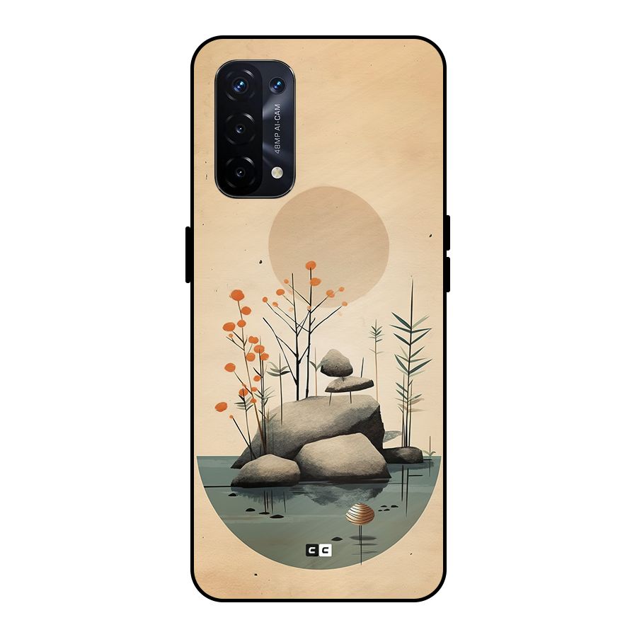 Zen Garden Metal Back Case for Oppo A74 5G